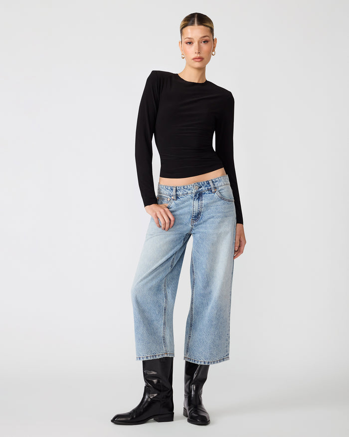 SELINE KNIT TOP BLACK