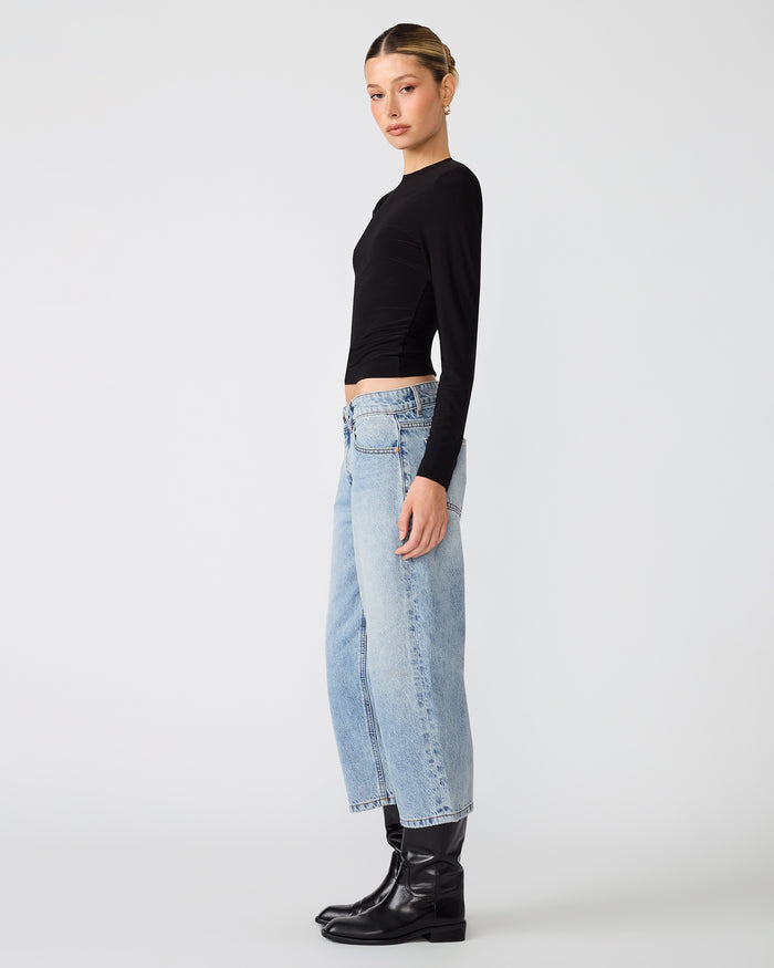 SELINE KNIT TOP BLACK