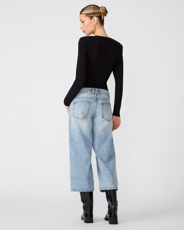 SELINE KNIT TOP BLACK