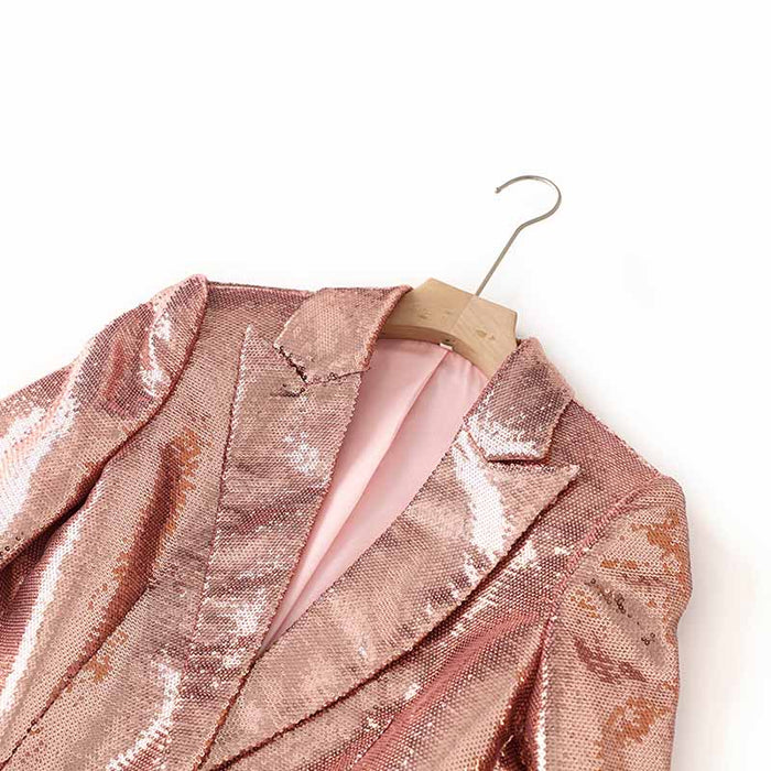 Sequin blazer with matching Shorts Suit