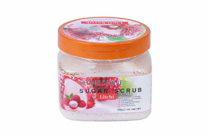 Shine shine sugar scrub in litchi