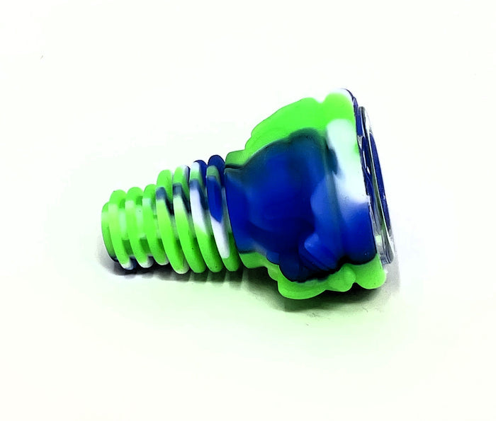 Silicone Herb Bowl 14mm/18mm Dual Use with Glass Screened Bowl