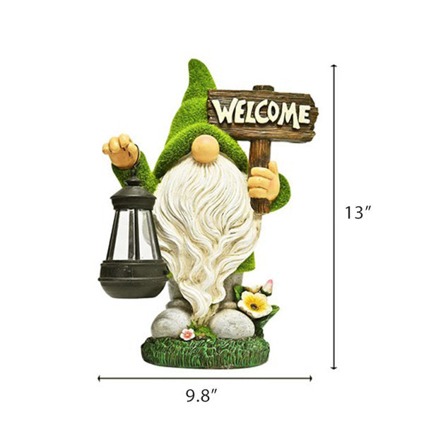 Solar-Powered Elf Garden Light