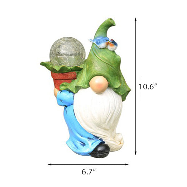 Solar-Powered Elf Garden Light
