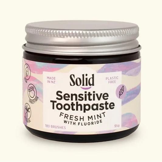 Solid Sensitive Toothpaste with Fluoride 95g - Fresh Mint