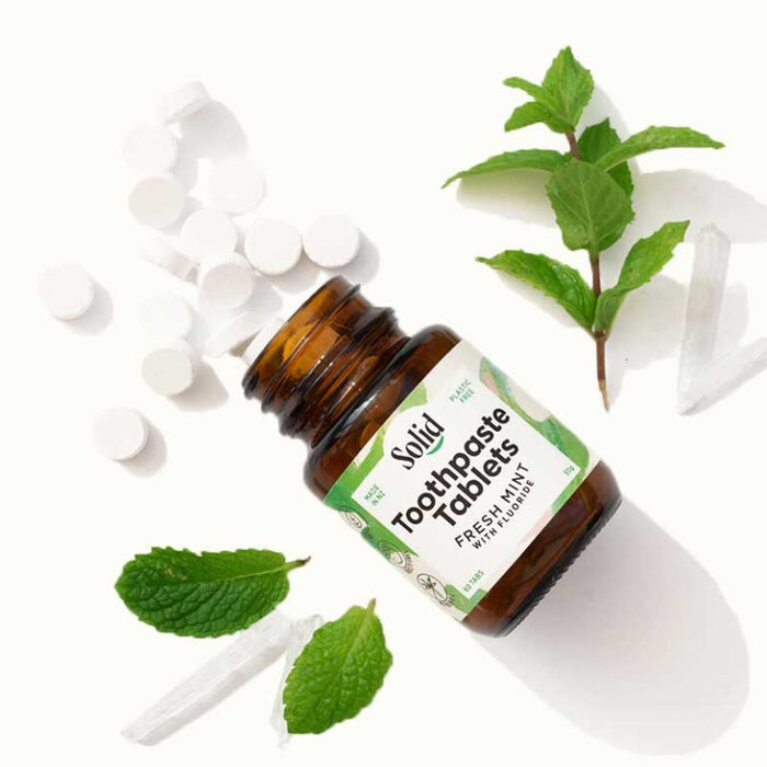 Solid Toothpaste Toothtablets with Fluoride - Fresh Mint