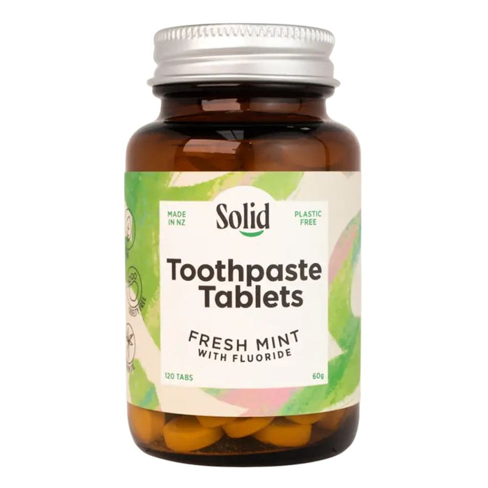Solid Toothpaste Toothtablets with Fluoride - Fresh Mint