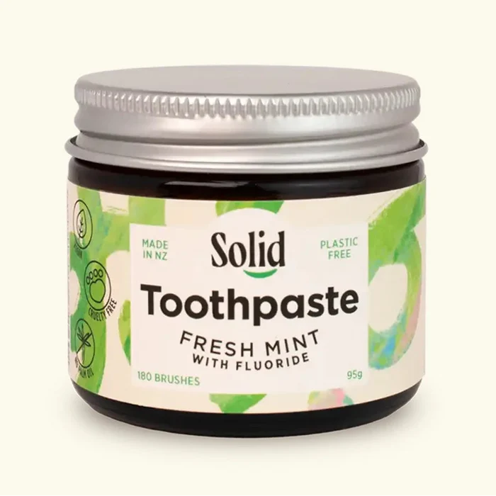 Solid Toothpaste with Fluoride 95g - Fresh Mint