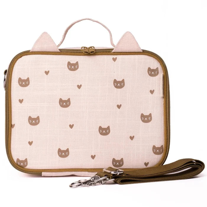 SoYoung Insulated Lunch Box - Toxin Free Lining, Washable Linen Outer