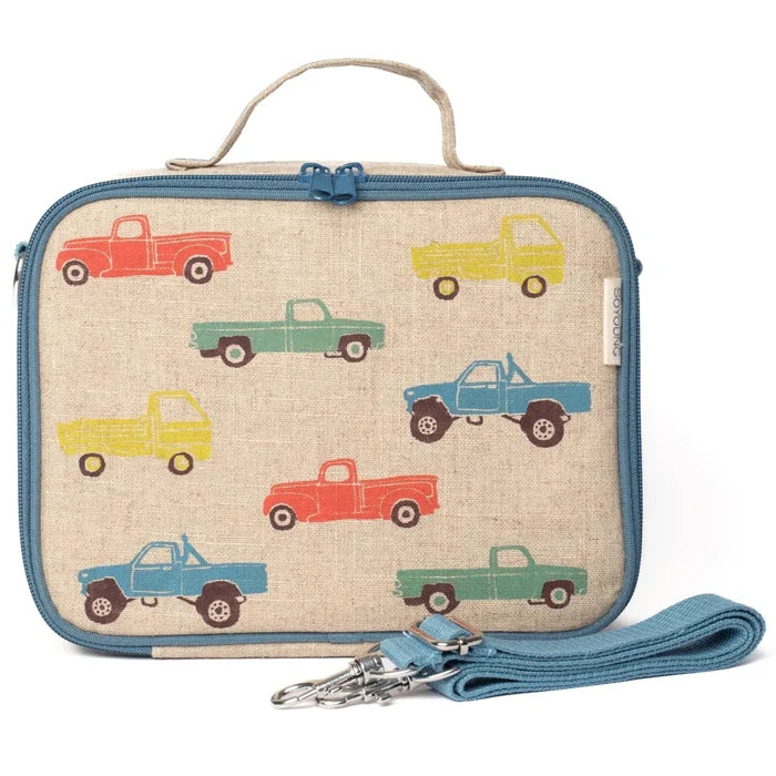 SoYoung Insulated Lunch Box - Toxin Free Lining, Washable Linen Outer