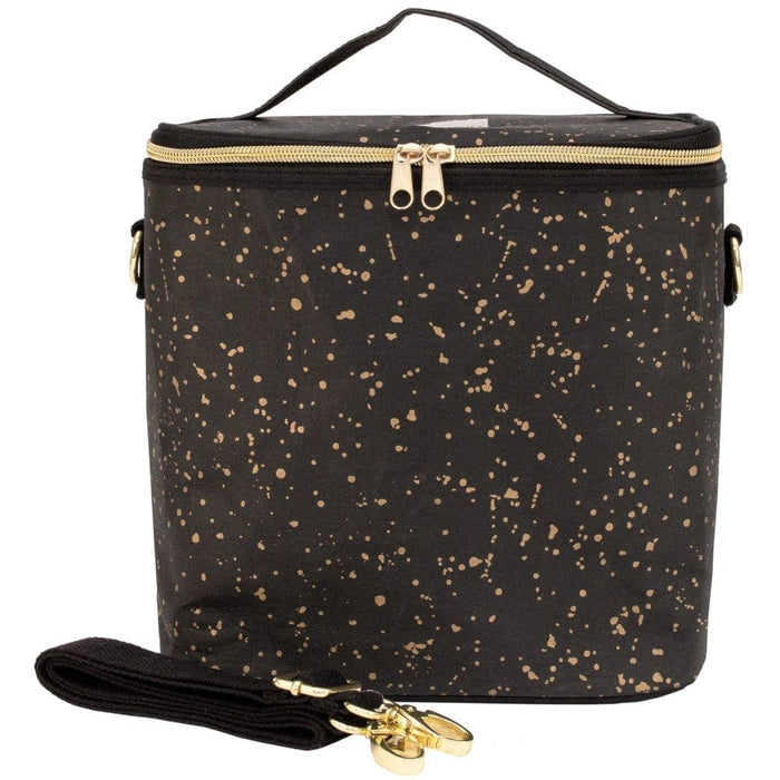 Black Paper Gold Splatter