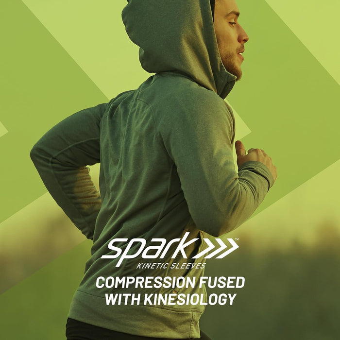 Spark Kinetic Elbow Support Compression Sleeve, Black - 40417-Single - LL Medico