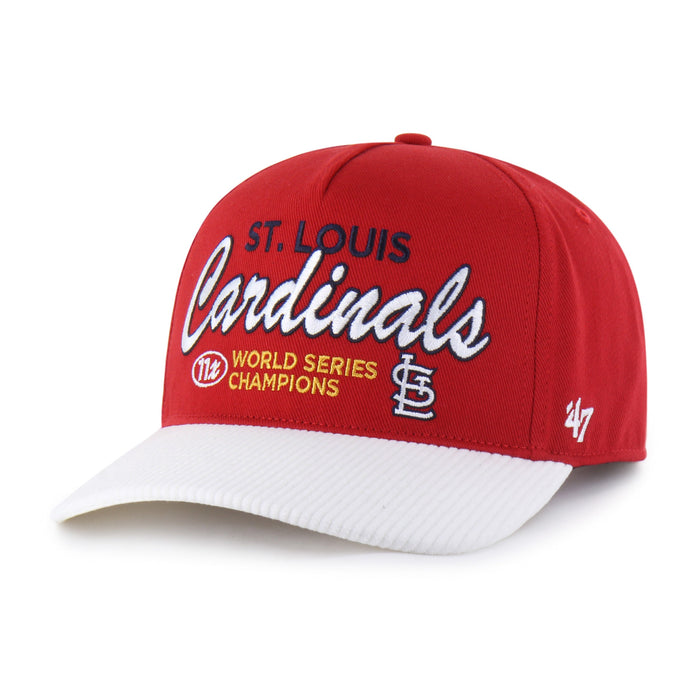 ST. LOUIS CARDINALS COOPERSTOWN WORLD SERIES MULTI TIME '47 HITCH RF RELAXED FIT