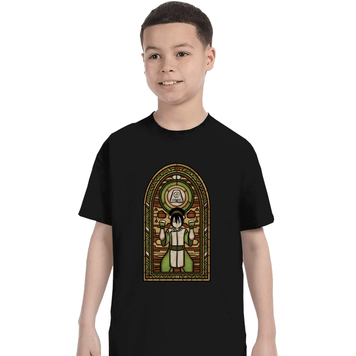 Shirts T-Shirts, Youth / XL / Black Stained Glass Toph
