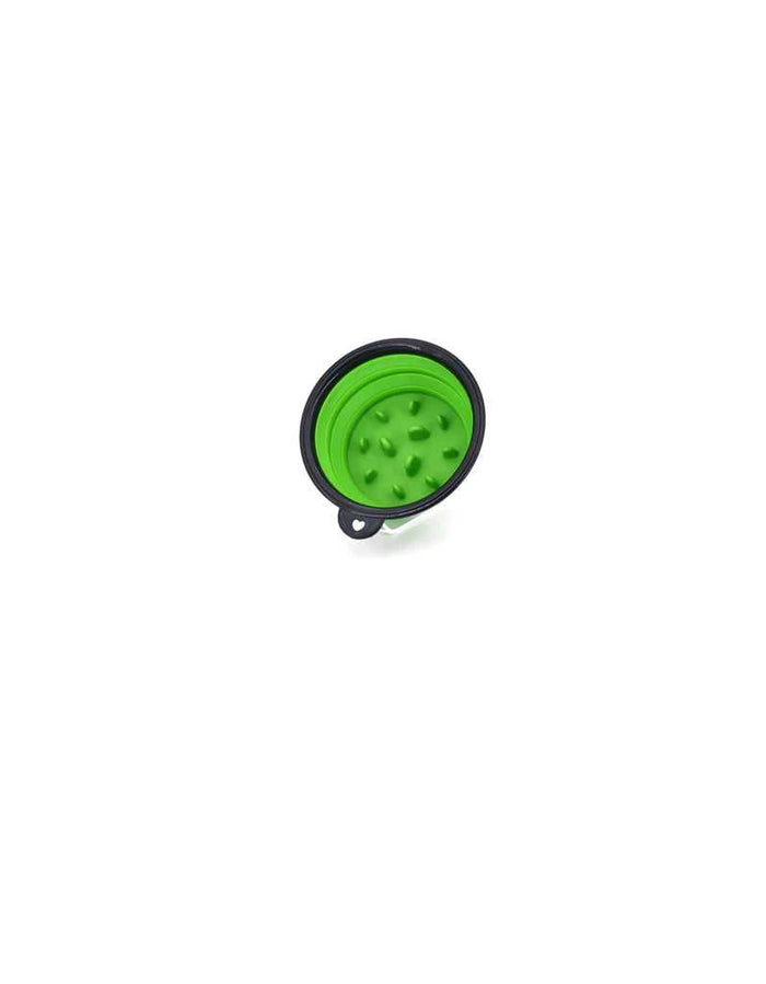 Green Collapsible Silicone Shaving Bowl for travel