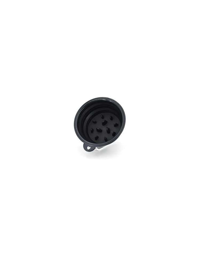 Black Collapsible Silicone Shaving Bowl for travel