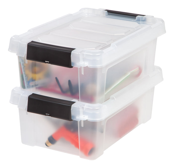 Store-It-All Tote 3 Gallon, 6 Pack, Clear - IRIS USA, Inc.