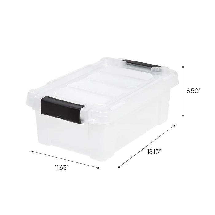 Store-It-All Tote 3 Gallon, 6 Pack, Clear - IRIS USA, Inc.