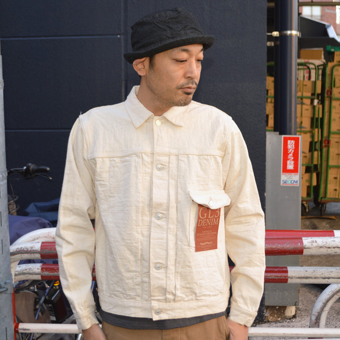 STUDIO D'ARTISAN "SD-4101E" GL3 Ecru 1st Type Denim Jacket
