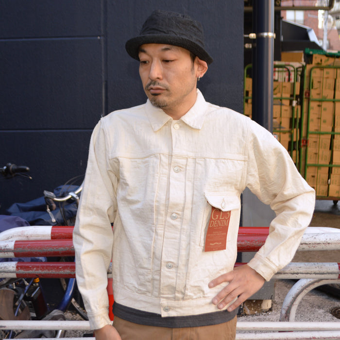 STUDIO D'ARTISAN "SD-4101E" GL3 Ecru 1st Type Denim Jacket