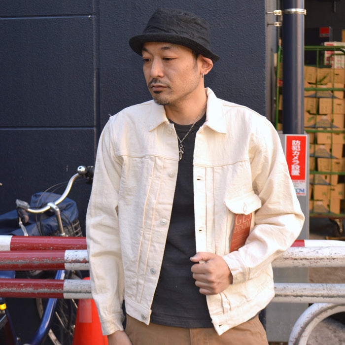 STUDIO D'ARTISAN "SD-4101E" GL3 Ecru 1st Type Denim Jacket