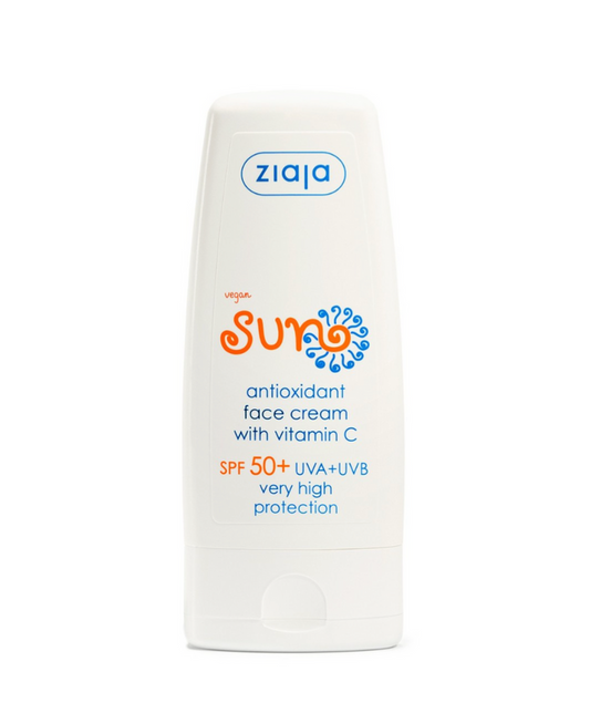 SUN Crema facial antioxidante SPF 50+ con Vitamina C - Ziaja