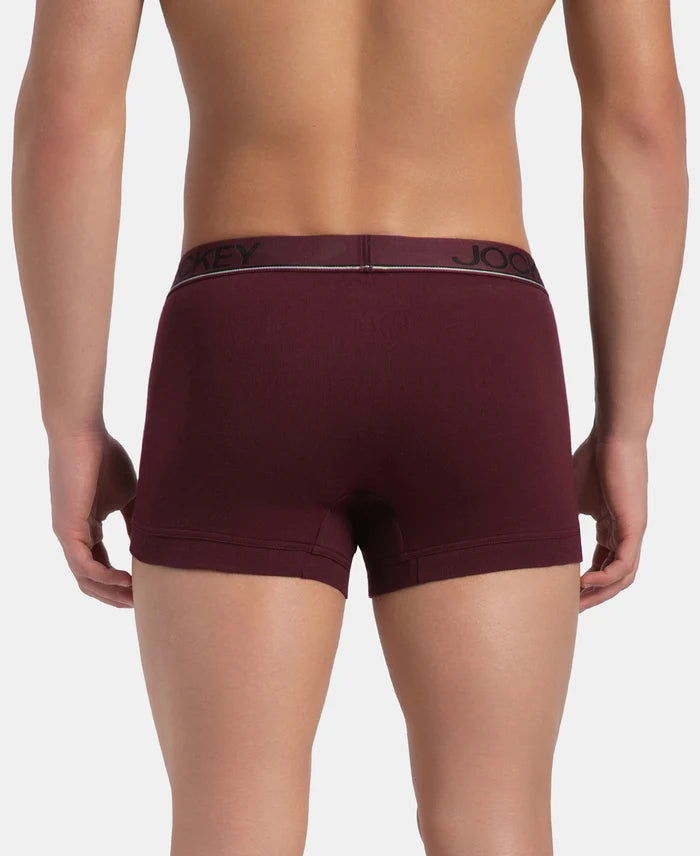Super Combed Cotton Rib Solid Trunk with Ultrasoft Waistband - Port Royale