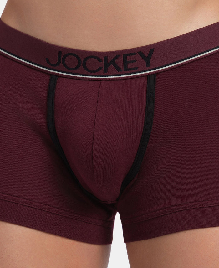 Super Combed Cotton Rib Solid Trunk with Ultrasoft Waistband - Port Royale