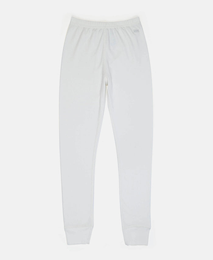 Super Warm Kid's Super Combed Cotton Rich Brushed Thermal Long John with StayWarm Treatment - Off White