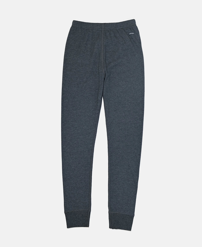 Super Warm Kid's Super Combed Cotton Rich Brushed Thermal Long John with StayWarm Treatment - Charcoal Melange