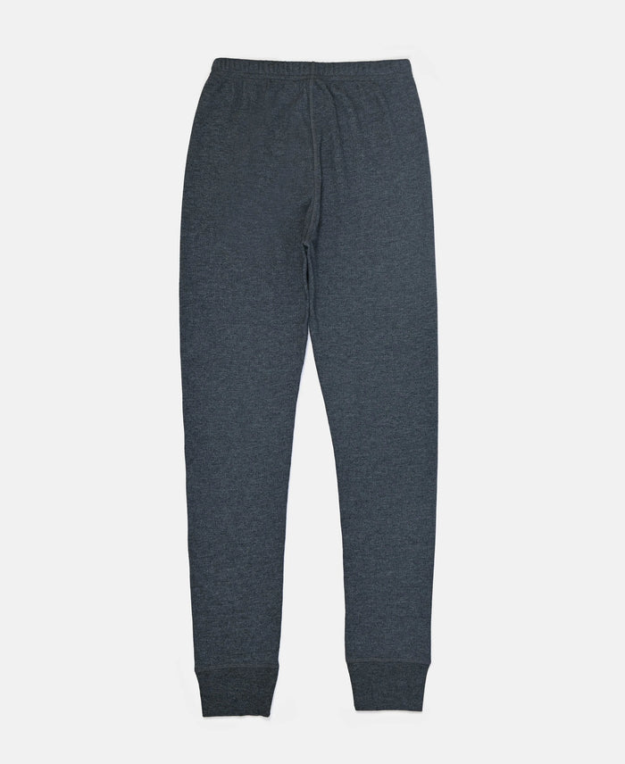 Super Warm Kid's Super Combed Cotton Rich Brushed Thermal Long John with StayWarm Treatment - Charcoal Melange