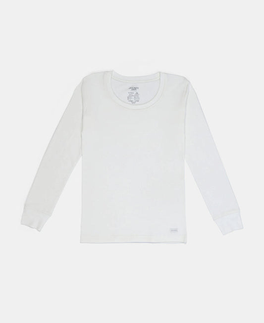 Super Warm Kid's Super Combed Cotton Rich Brushed Thermal Undershirt with StayWarm Treatment - Off White