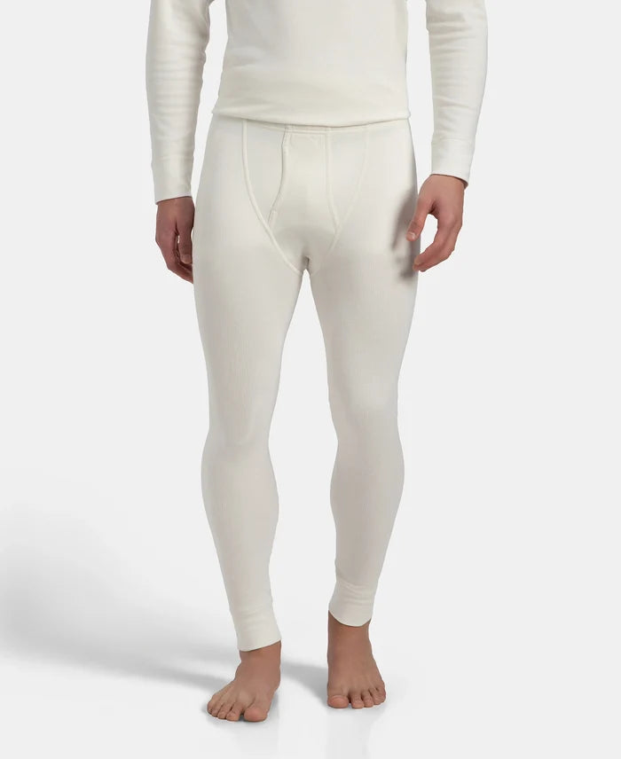 Super Warm Super Combed Cotton Rich Brushed Fabric Thermal Long John with StayWarm Technology - Off White