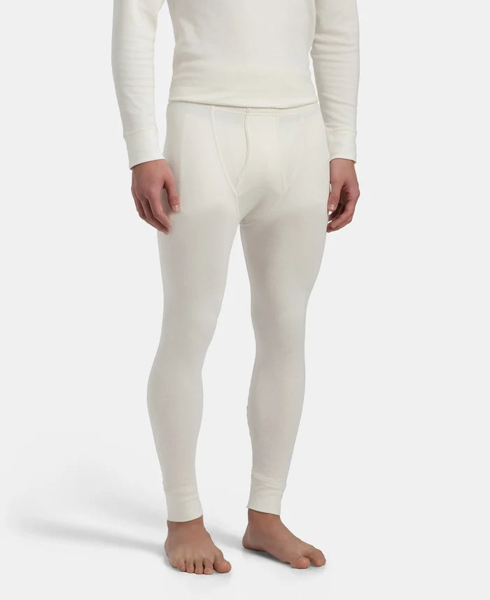 Super Warm Super Combed Cotton Rich Brushed Fabric Thermal Long John with StayWarm Technology - Off White