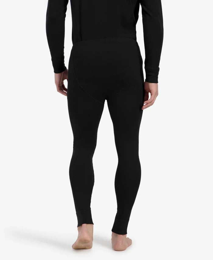Super Warm Super Combed Cotton Rich Brushed Fabric Thermal Long John with StayWarm Technology - Black