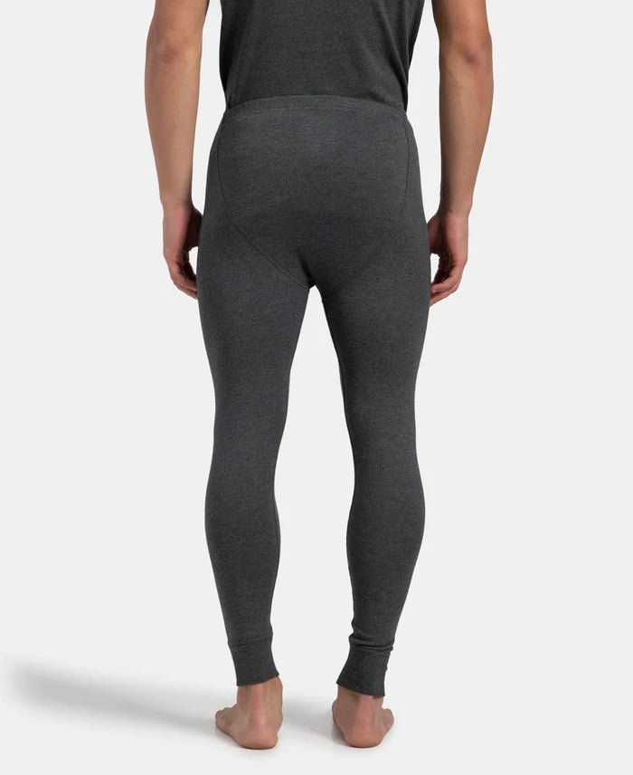 Super Warm Super Combed Cotton Rich Brushed Fabric Thermal Long John with StayWarm Technology - Charcoal Melange