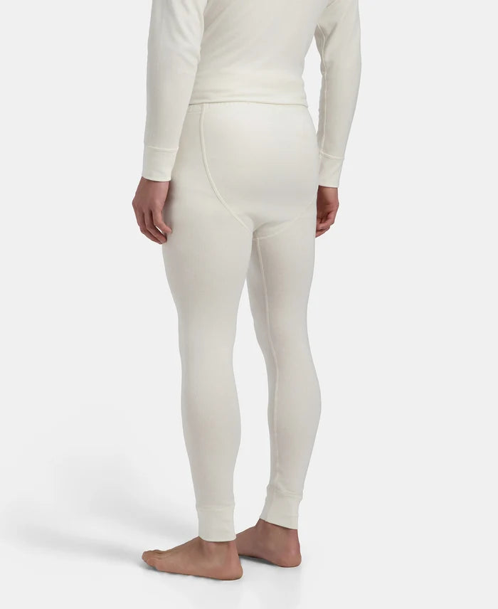 Super Warm Super Combed Cotton Rich Brushed Fabric Thermal Long John with StayWarm Technology - Off White