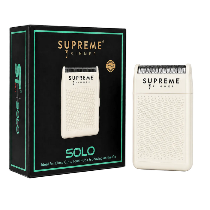 Supreme Trimmer Solo Single Foil Shaver - White