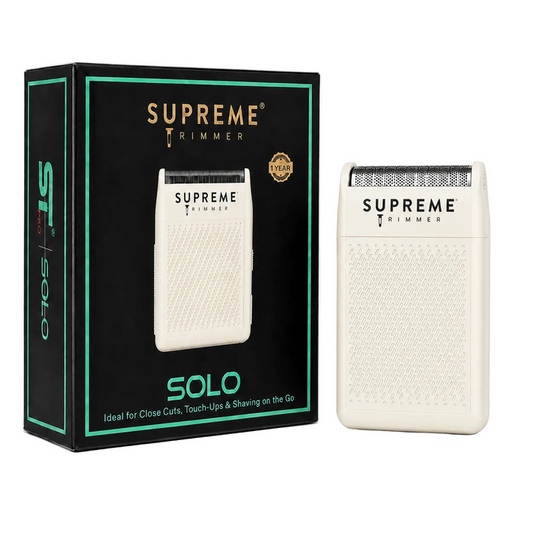 Supreme Trimmer Solo Single Foil Shaver - White