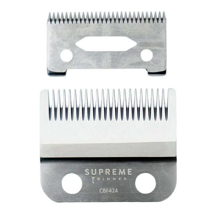 Supreme Trimmer Stainless Steel Silver Replacement Fade Blade