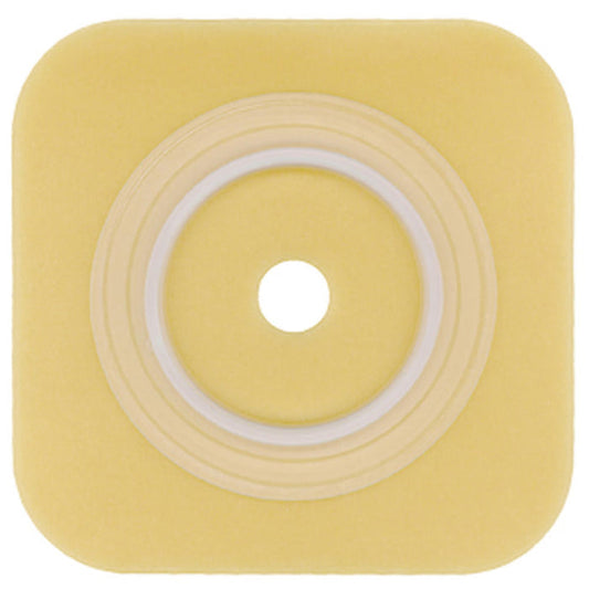 Sur-Fit Natura Durahesive Skin Barrier, Flat, Extended Wear, Cut-to-Fit 2 5/8 to 3 1/2" Opening, 100mm Flange, 6" x 6" - 401905 - LL Medico