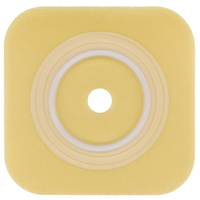 Sur-Fit Natura Two-Piece Durahesive Skin Barrier, Extended Wear, Flat Cut-to-Fit 45 mm Flange, 1 to 1 1/4" Opening, 4" x 4" - 413155 - LL Medico