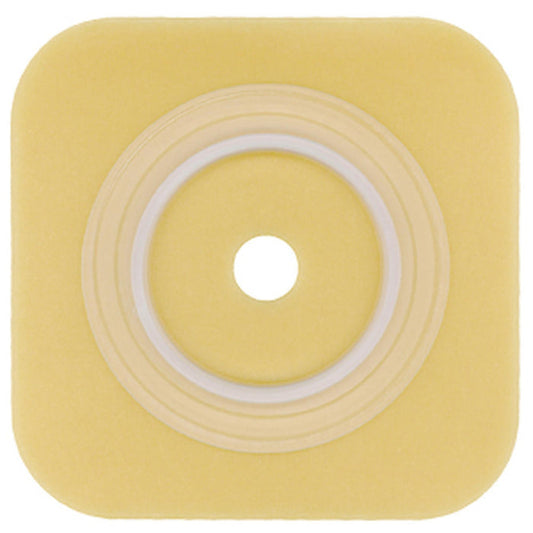 Sur-Fit Natura Two-Piece Durahesive Skin Barrier, Extended Wear, Flat Cut-to-Fit 45 mm Flange, 1 to 1 1/4" Opening, 4" x 4" - 413155 - LL Medico