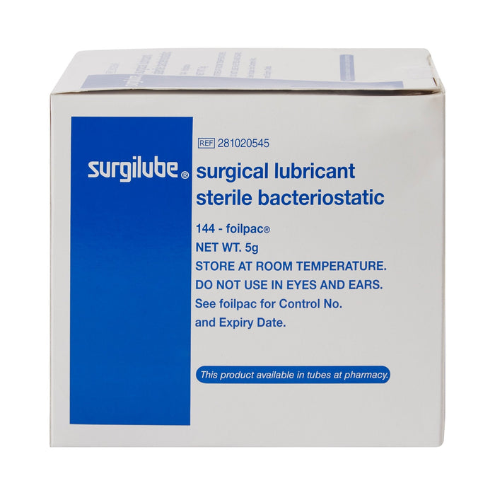 Surgilube Lubricating Jelly, 5 Gram Individual Packets - 281020545-Box - LL Medico