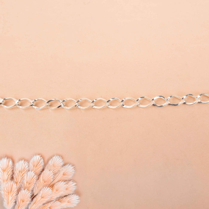 Sutra Oval Link Men Bracelet