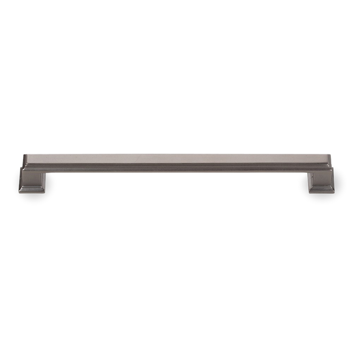 A traditional pull with ridge detailing.
