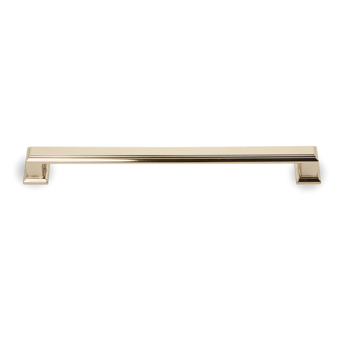 A traditional pull with ridge detailing.