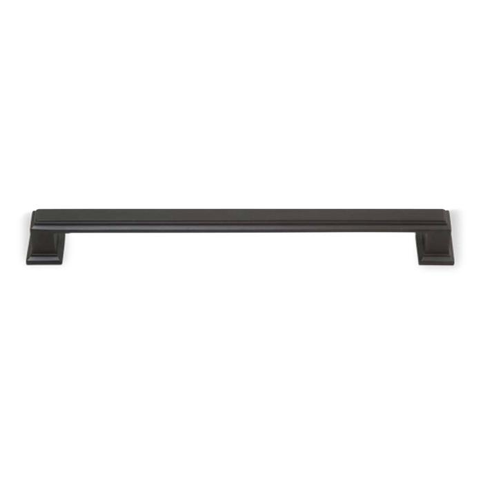 A traditional pull with ridge detailing.