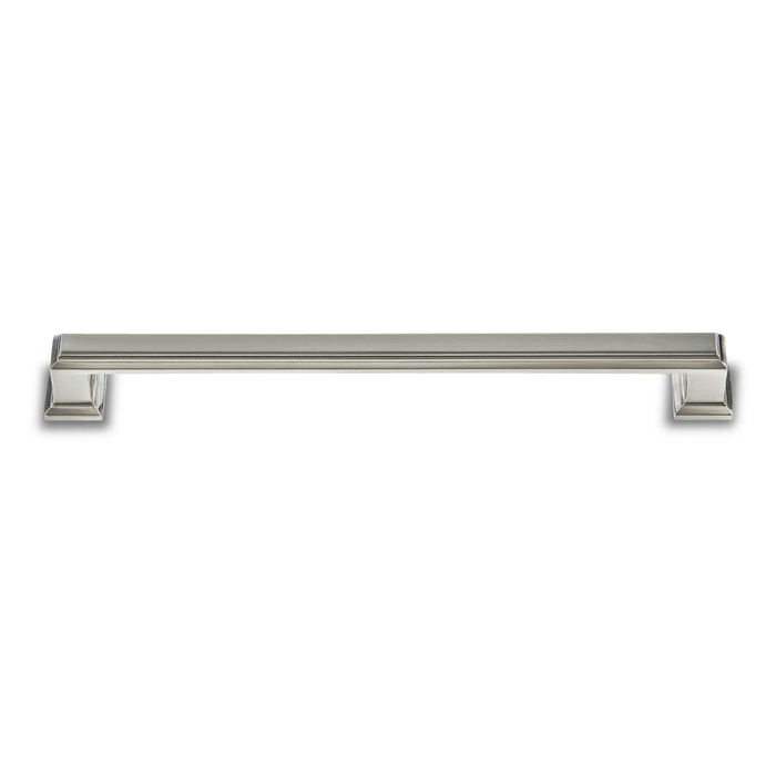 A traditional pull with ridge detailing.