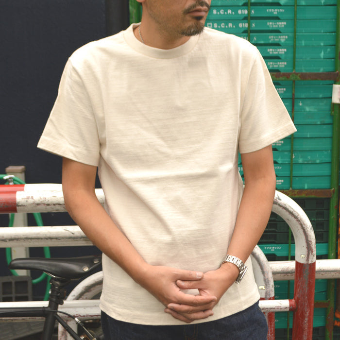 tanuki "SM0427S" Crew Neck Heavy T-shirt"Shiramayu"